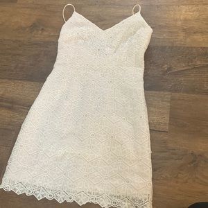 Womens summer white dress lace.  Size L